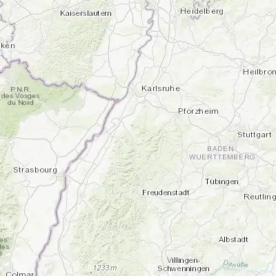 Map showing location of Loffenau (48.772140, 8.384630)