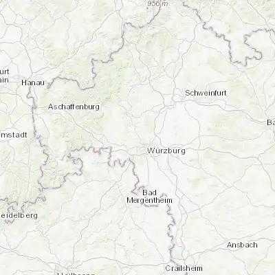 Map showing location of Margetshöchheim (49.837500, 9.863890)