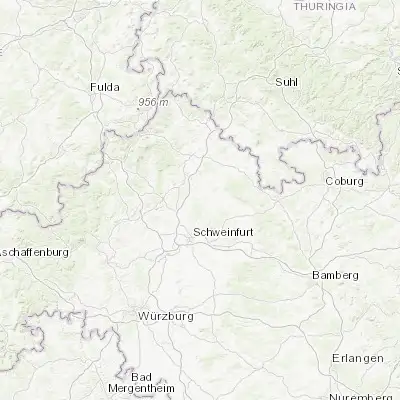 Map showing location of Maßbach (50.183210, 10.275220)