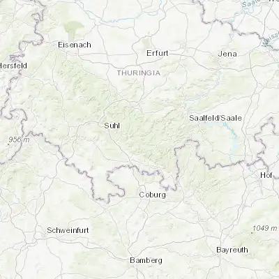 Map showing location of Masserberg (50.519810, 10.970870)