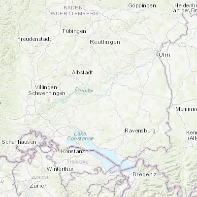 Map showing location of Mengen (48.049510, 9.330050)