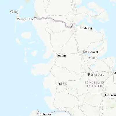 Map showing location of Mildstedt (54.466670, 9.100000)