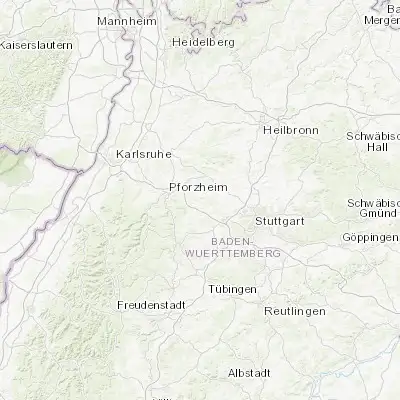 Map showing location of Mönsheim (48.866670, 8.866670)