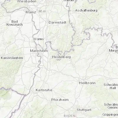 Map showing location of Neckarsteinach (49.407350, 8.843420)