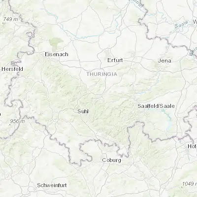 Map showing location of Neuhaus (50.683330, 10.933330)