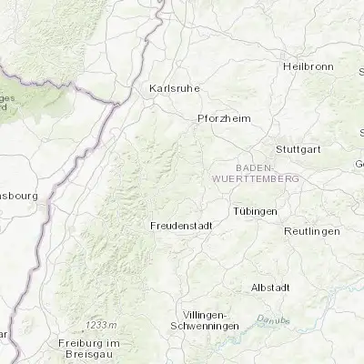 Map showing location of Neuweiler (48.666670, 8.600000)