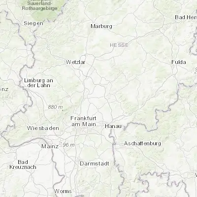 Map showing location of Nieder-Florstadt (50.316200, 8.861660)