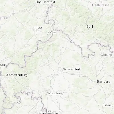 Map showing location of Nüdlingen (50.220630, 10.122960)