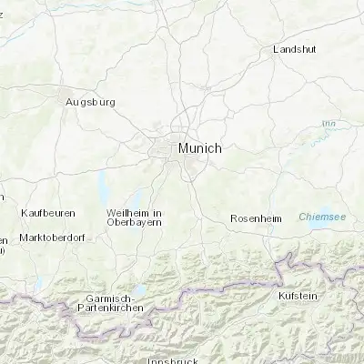 Map showing location of Oberhaching (48.024550, 11.597440)