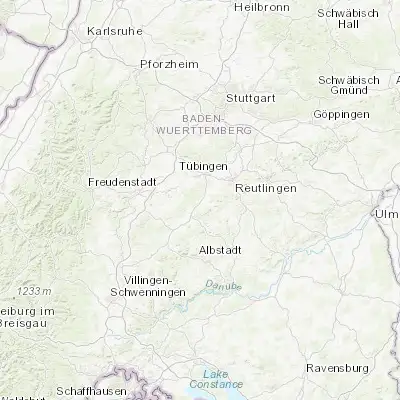 Map showing location of Ofterdingen (48.416670, 9.033330)