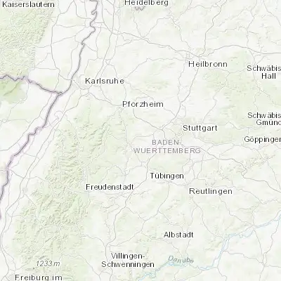 Map showing location of Ostelsheim (48.726330, 8.848160)