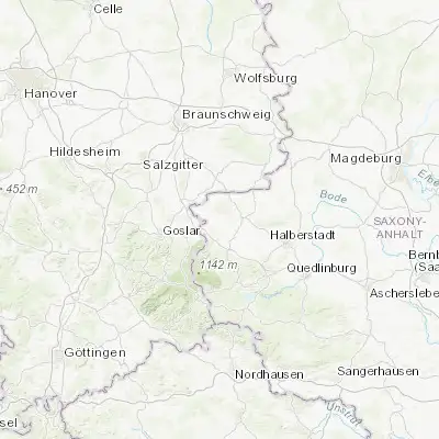 Map showing location of Osterwieck (51.969900, 10.710420)