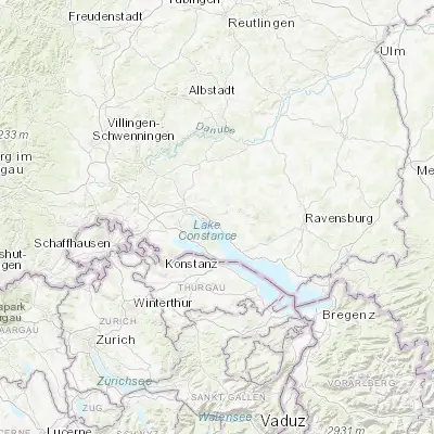 Map showing location of Owingen (47.809670, 9.171730)