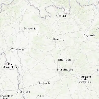 Map showing location of Pommersfelden (49.766670, 10.816670)