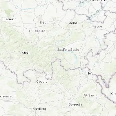 Map showing location of Probstzella (50.533330, 11.383330)