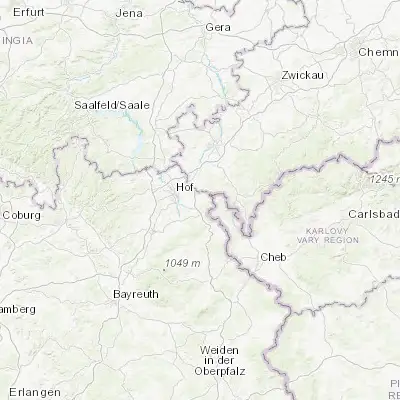 Map showing location of Regnitzlosau (50.300000, 12.050000)