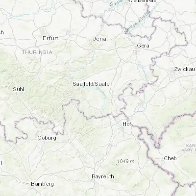 Map showing location of Remptendorf (50.533330, 11.650000)