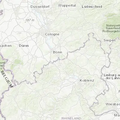 Map showing location of Rheinbreitbach (50.616670, 7.233330)