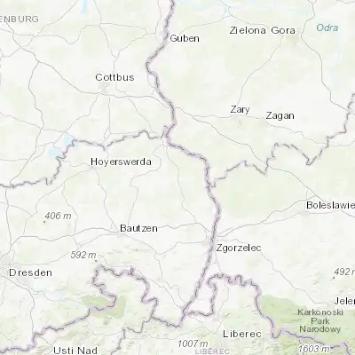 Map showing location of Rietschen (51.400000, 14.783330)