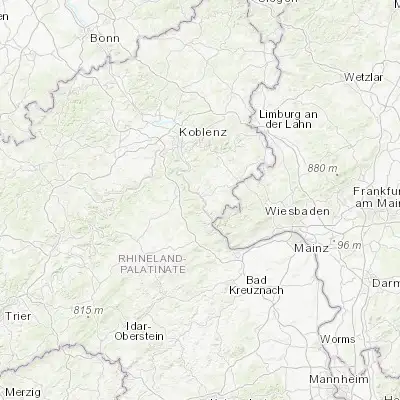 Map showing location of Sankt Goar (50.148780, 7.707200)