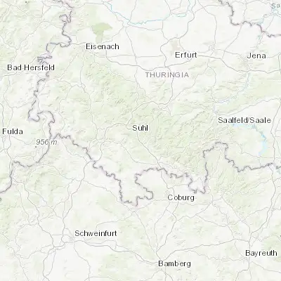 Map showing location of Sankt Kilian (50.527490, 10.763010)