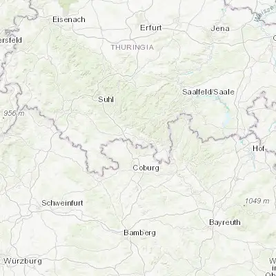 Map showing location of Schalkau (50.395360, 11.007320)