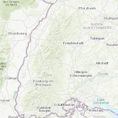 Map showing location of Schiltach (48.289320, 8.341690)