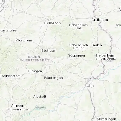 Map showing location of Schlierbach (48.673620, 9.518110)