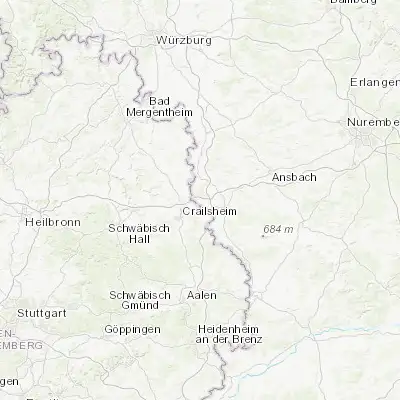 Map showing location of Schnelldorf (49.200000, 10.183330)