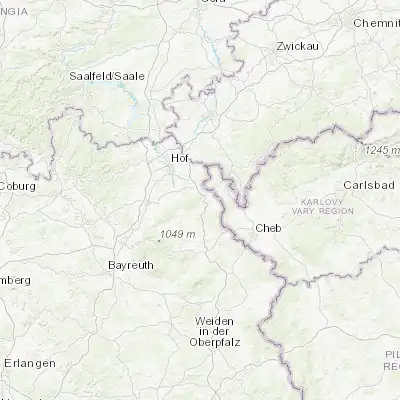 Map showing location of Schönwald (50.199700, 12.085030)