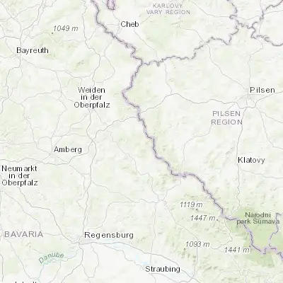 Map showing location of Schönsee (49.510300, 12.547630)