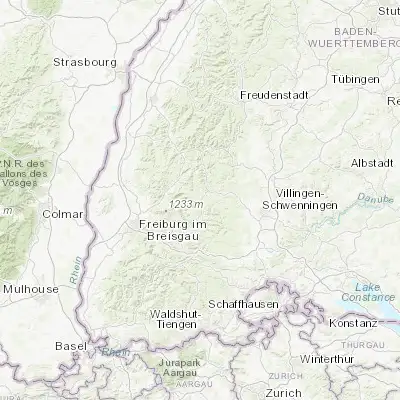 Map showing location of Schönwald (48.105490, 8.203870)