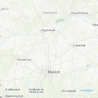 Map showing location of Schweitenkirchen (48.503330, 11.604510)