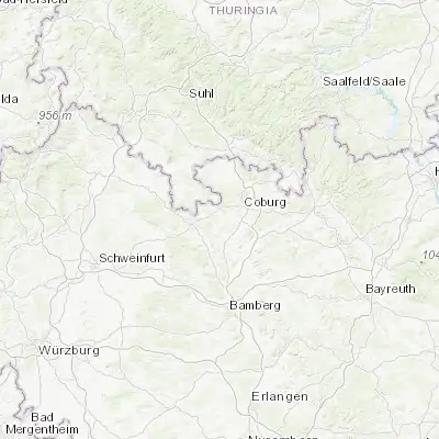 Map showing location of Seßlach (50.189690, 10.841970)