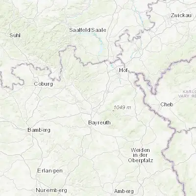 Map showing location of Stammbach (50.145510, 11.691290)