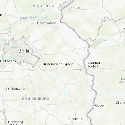 Map showing location of Steinhöfel (52.400000, 14.166670)