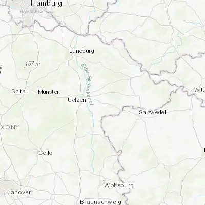 Map showing location of Suhlendorf (52.933330, 10.766670)