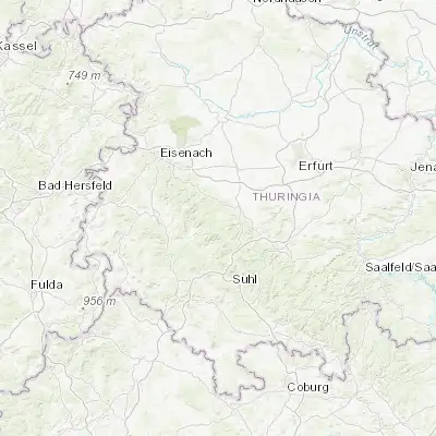 Map showing location of Tambach-Dietharz (50.792450, 10.615680)