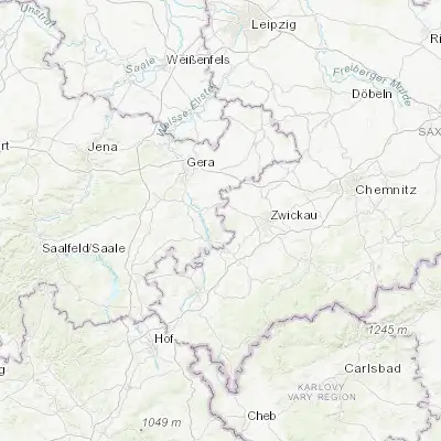 Map showing location of Teichwolframsdorf (50.720930, 12.246890)