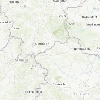 Map showing location of Teistungen (51.466670, 10.266670)