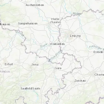 Map showing location of Teuchern (51.120940, 12.024100)