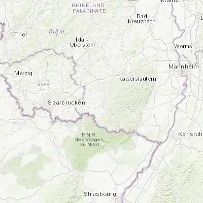 Map showing location of Thaleischweiler-Fröschen (49.266670, 7.583330)