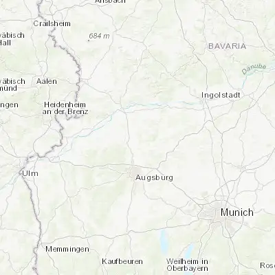 Map showing location of Thierhaupten (48.565310, 10.908620)