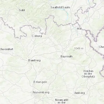 Map showing location of Thurnau (50.025420, 11.393480)