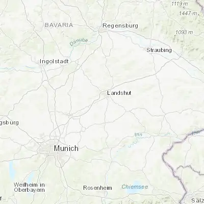 Map showing location of Tiefenbach (48.500000, 12.100000)