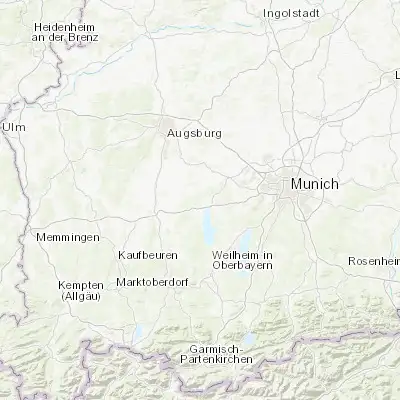 Map showing location of Türkenfeld (48.105310, 11.083030)