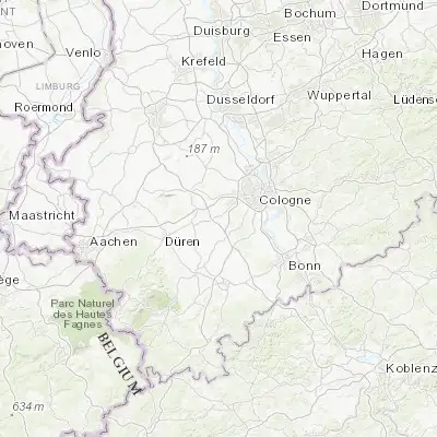 Map showing location of Türnich (50.858920, 6.755350)