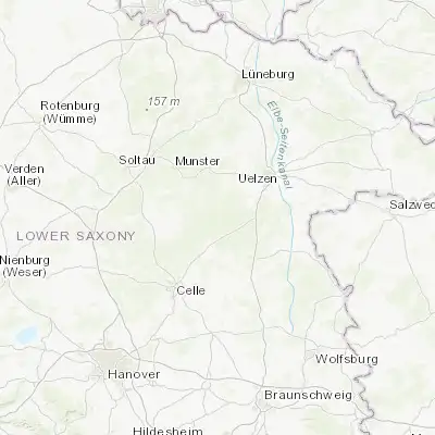 Map showing location of Unterlüß (52.834710, 10.296850)