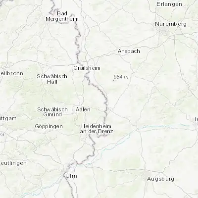 Map showing location of Unterschneidheim (48.933330, 10.366670)