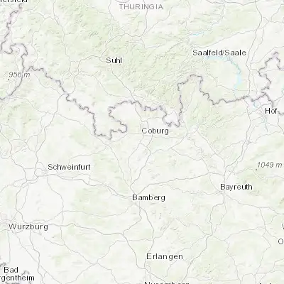 Map showing location of Untersiemau (50.194150, 10.974480)